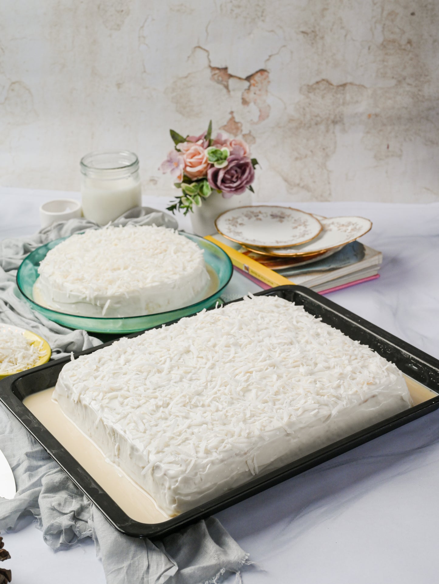 Large Coconut Three Milk Cake