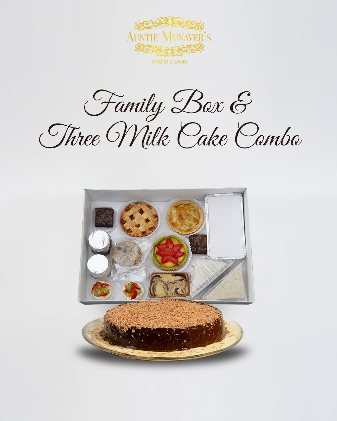 Family Box & Three Milk Cake Combo