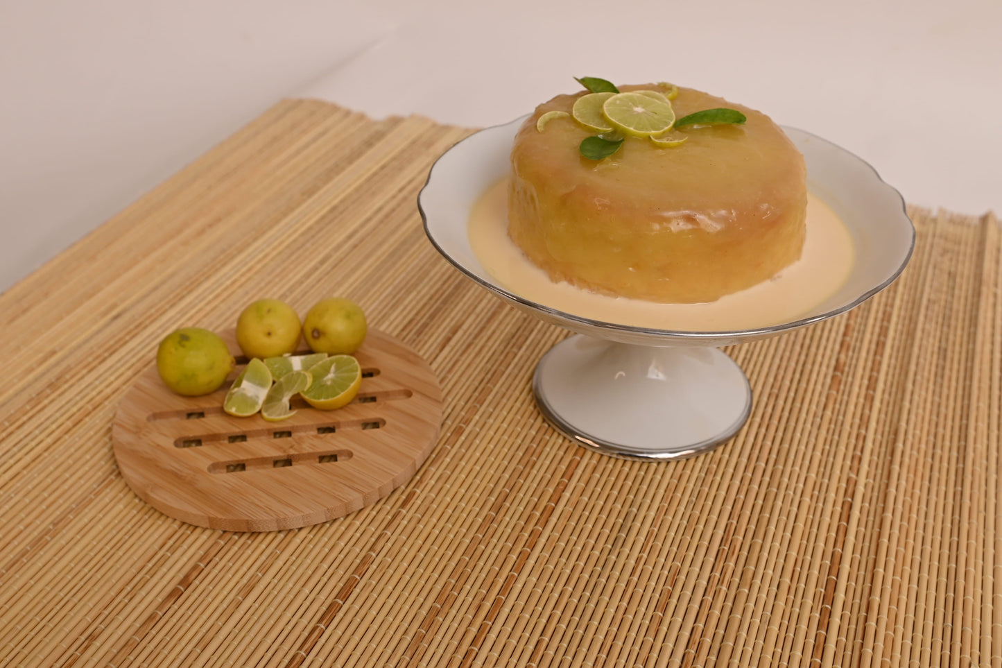 Lemon Curd Tres Leches Cake: Soft sponge soaked in a lemon-infused Tres Leches blend, topped with tangy lemon curd and fresh cream.