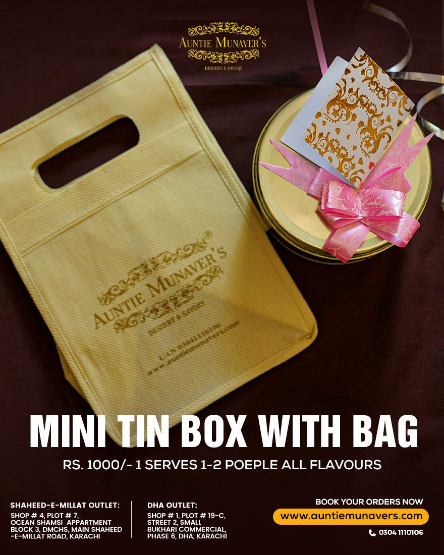 Giveaway Tin Boxes with bag