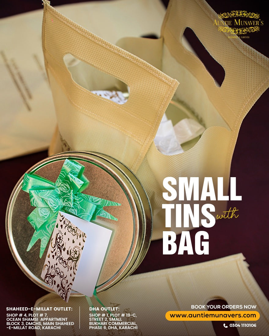 Giveaway Tin Boxes with bag