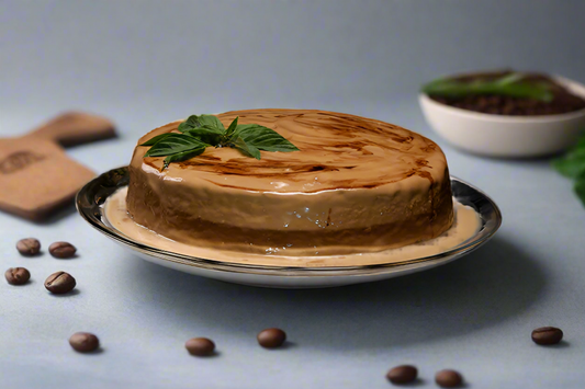 Coffee Infused Tres Leches Cake or Three Milk Cake with a Coffee Cream Topping