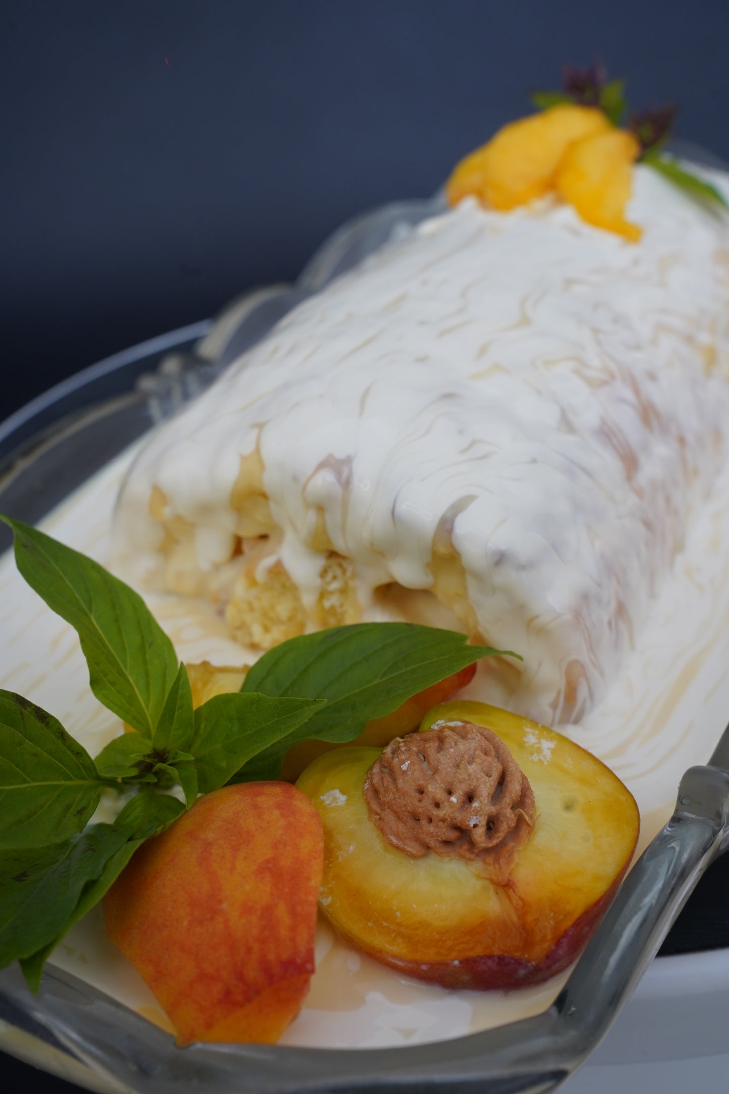 Peach Swiss Roulade