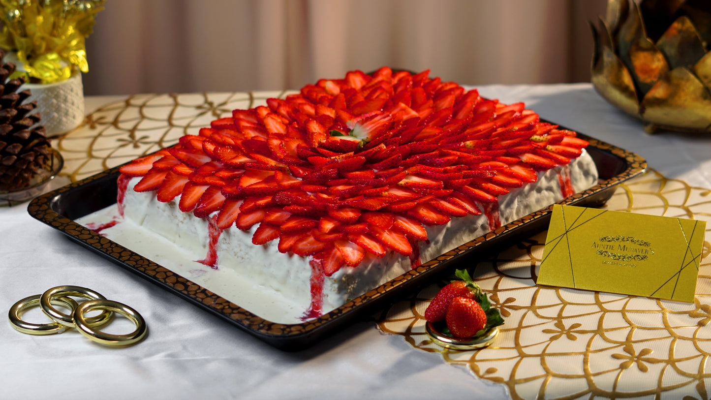 Large Duo Strawberry  Three Milk Cake