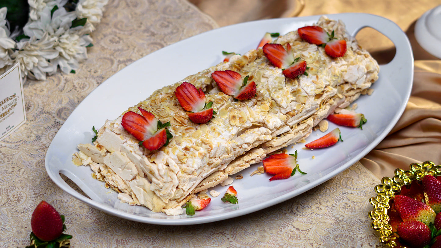 Strawberry Meringue Roulade