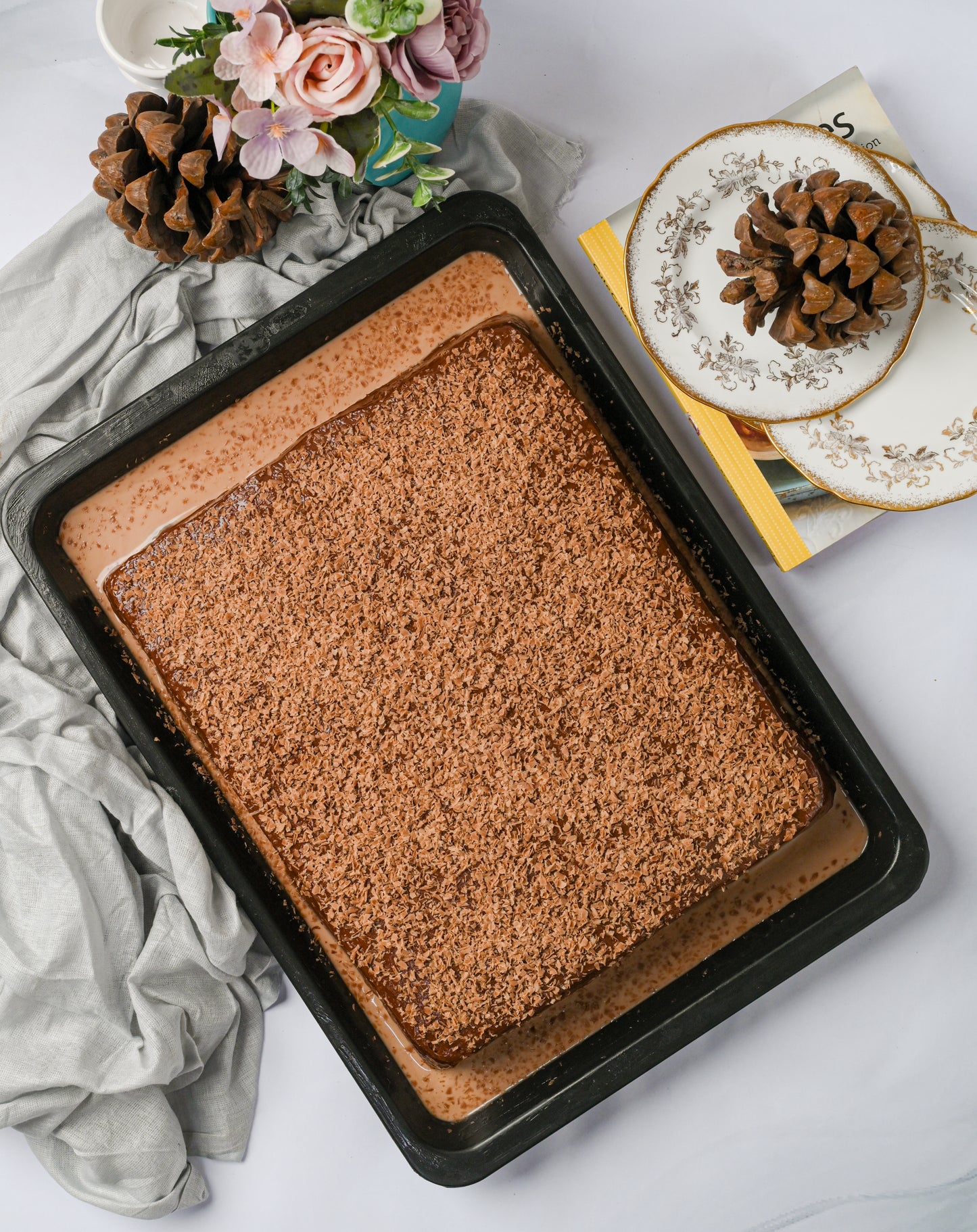 Large Hazelnut Three Milk Cake