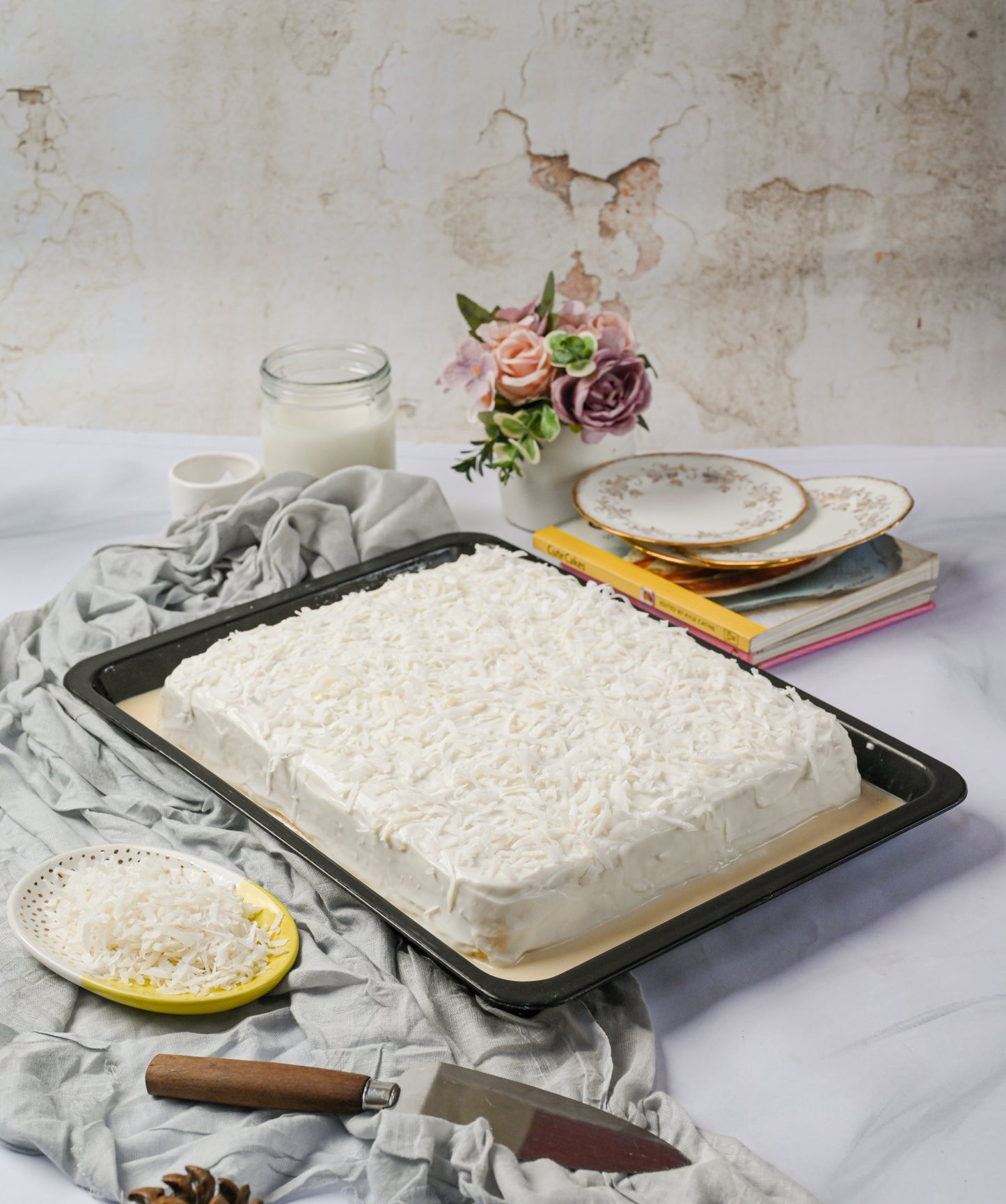 Large Coconut Three Milk Cake