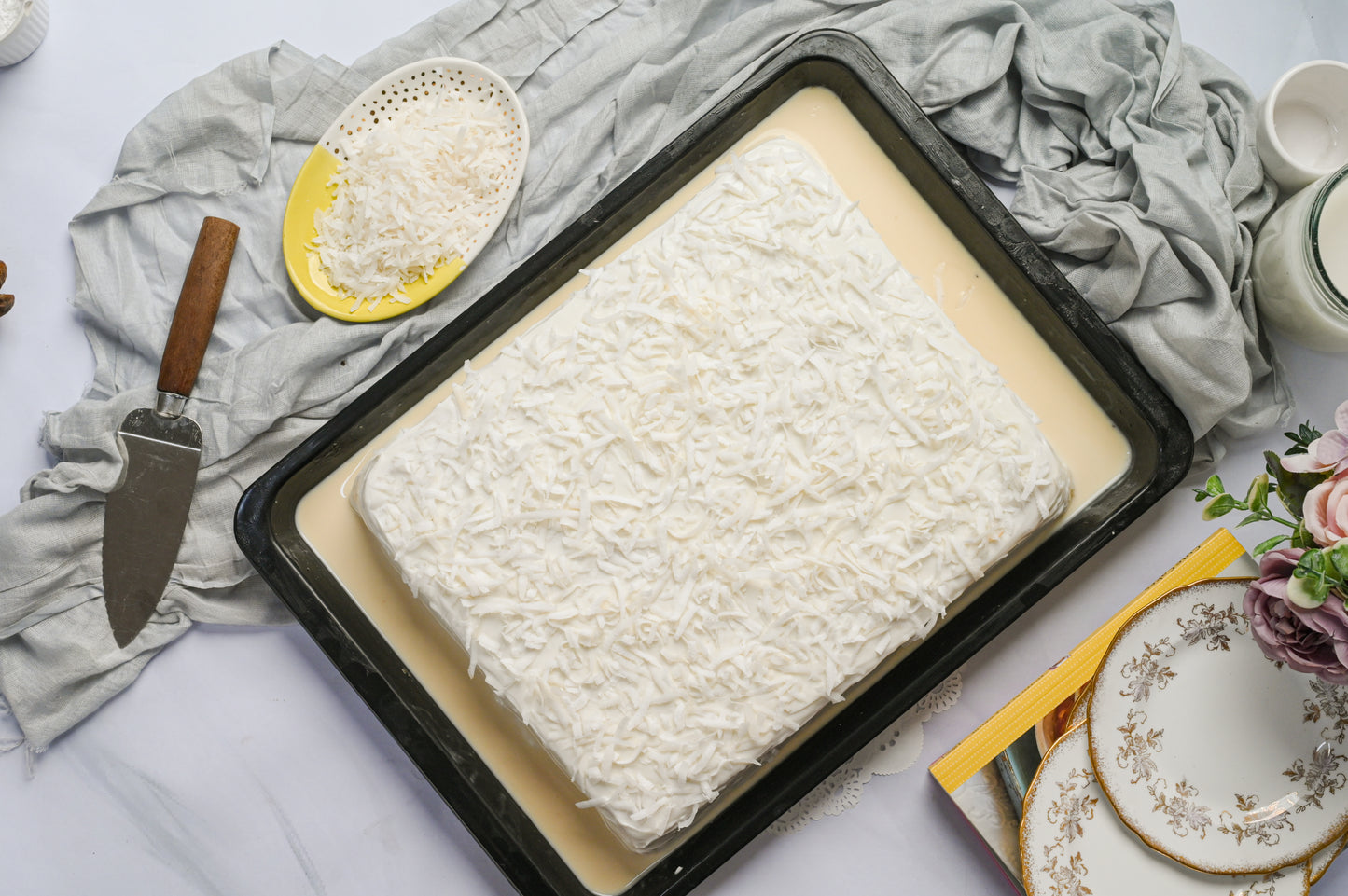 Large Coconut Three Milk Cake