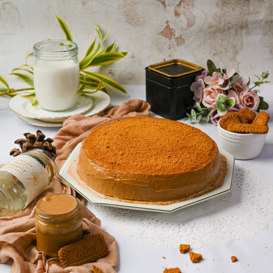 Lotus Biscoff Three Milk Cake