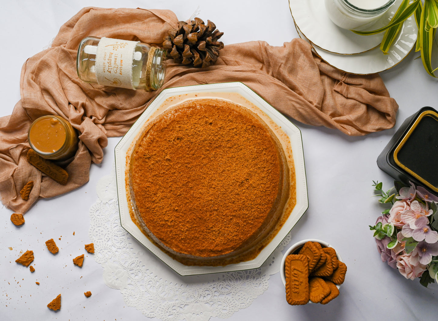 Lotus Biscoff Three Milk Cake