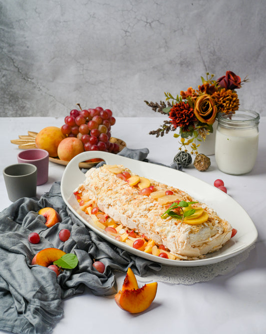 Mix Fruit Meringue Roulade