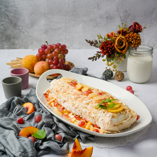 Mix Fruit Meringue Roulade