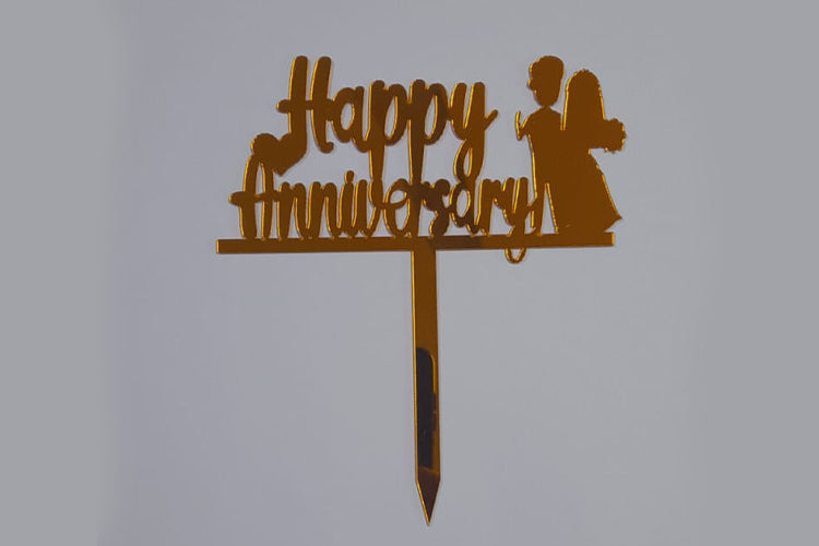 Happy Anniversary Cake Topper