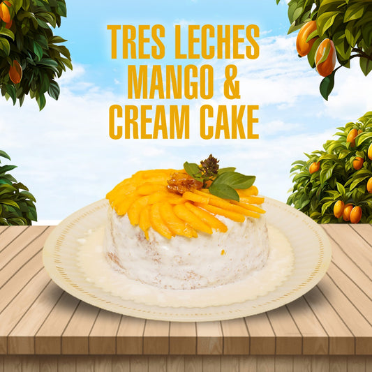 Mango Three Milk Cake