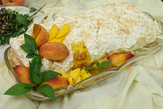 Peach Meringue Roulade