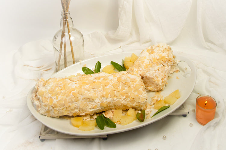 Pina Colada Meringue Roulade