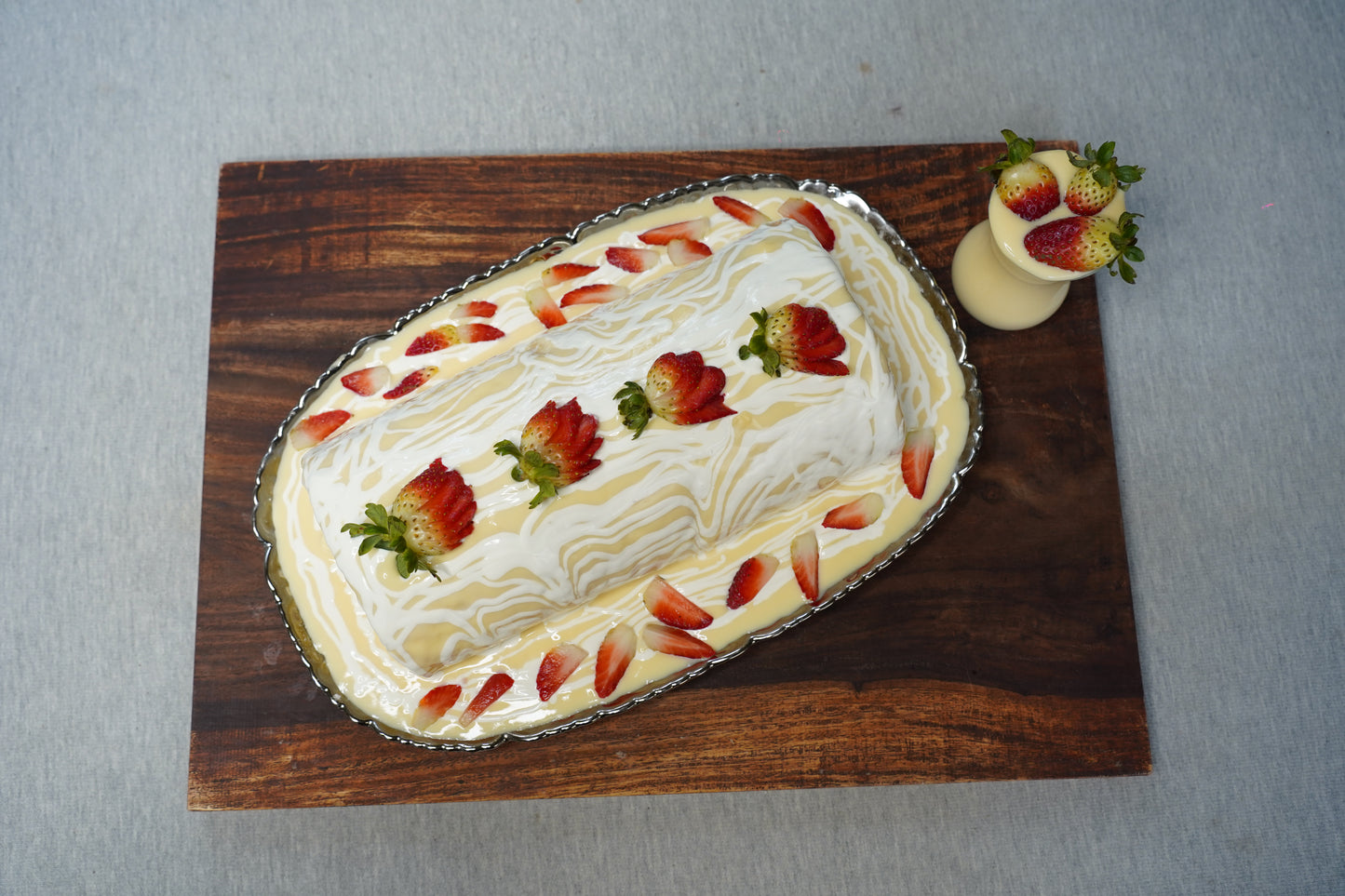 Strawberry Swiss Roulade