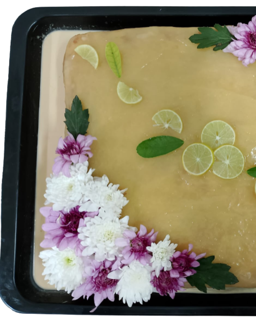 Large Lemon Curd Three Milk Cake