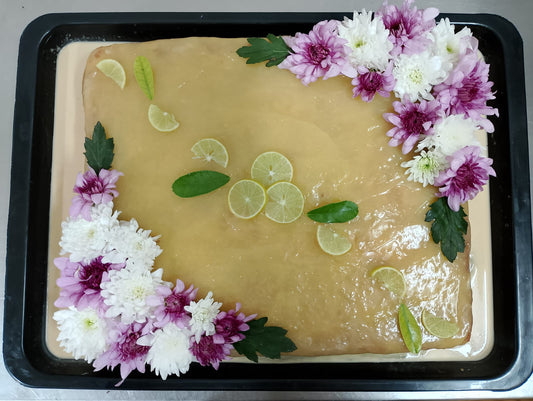 Large Lemon Curd Three Milk Cake
