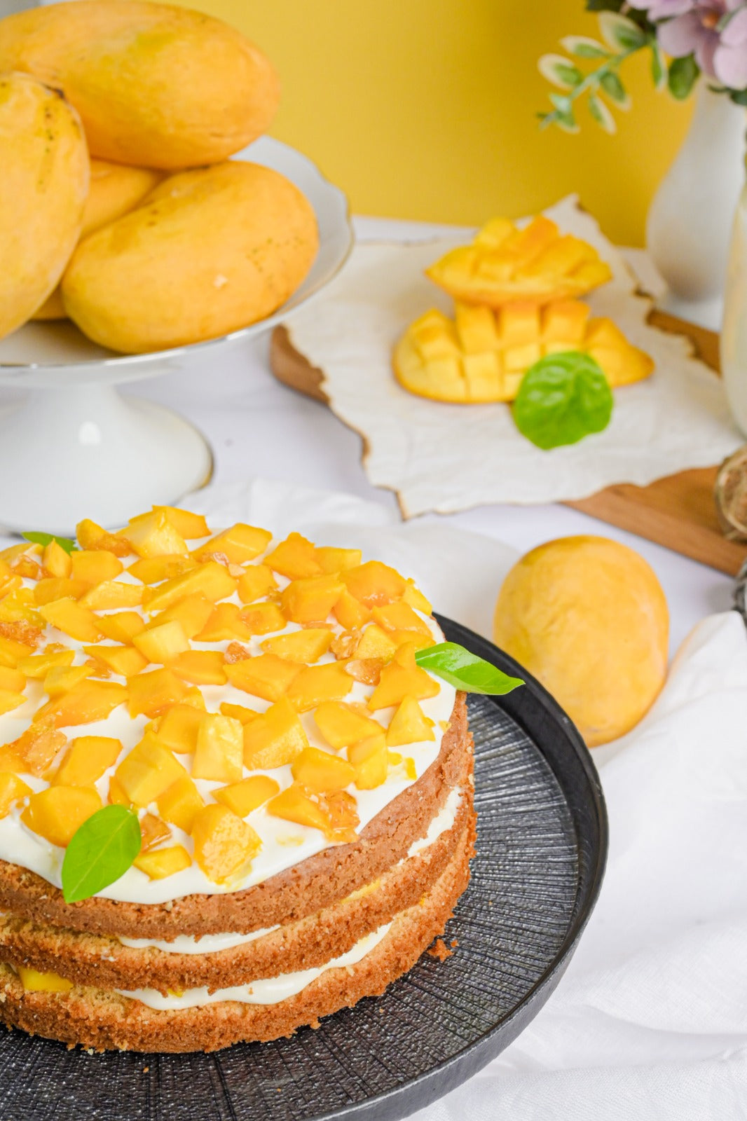 Mango Victoria Sponge Cake