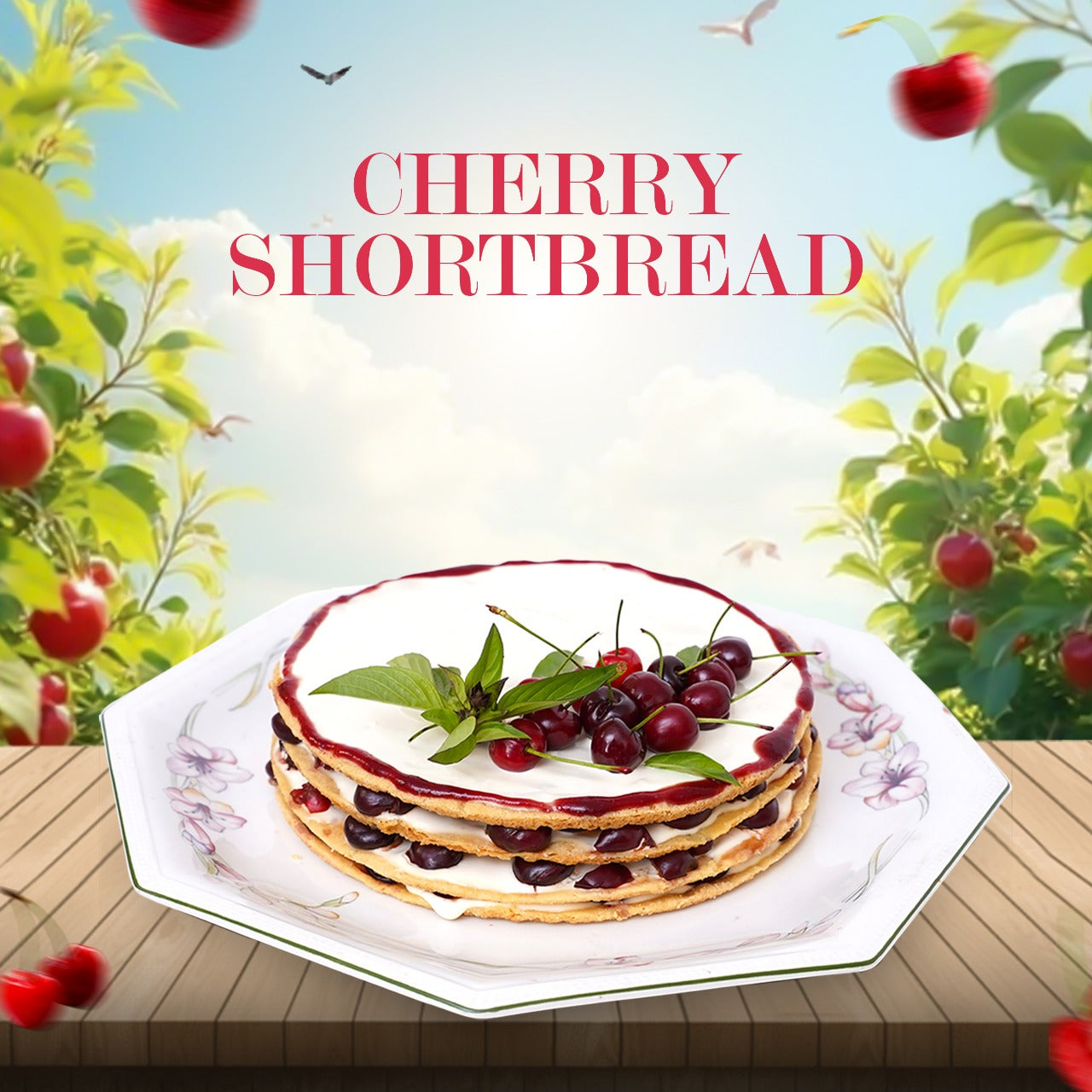 Cherry Shortbread