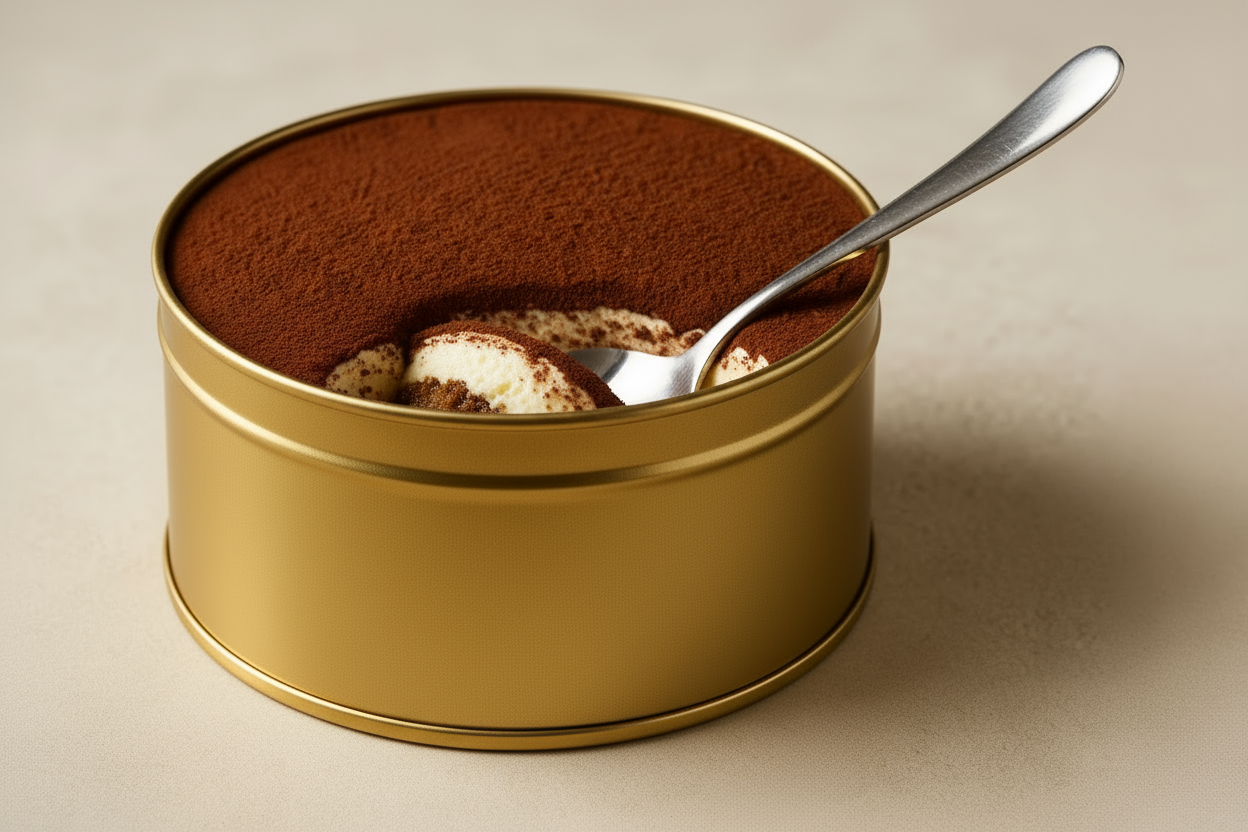 put the spoon in the tin